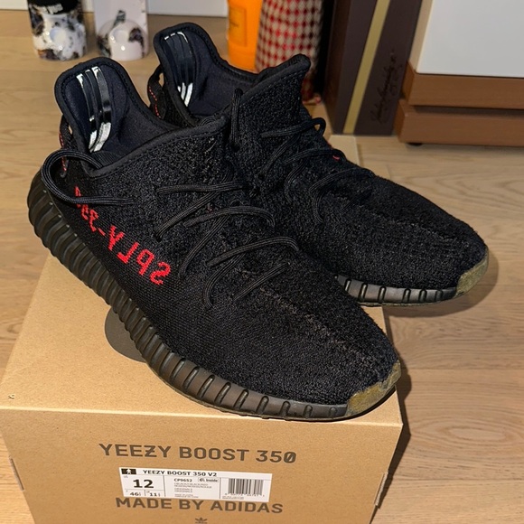 adidas Other - Adidas Yeezy Boost 350 V2 Bred - Black/Red